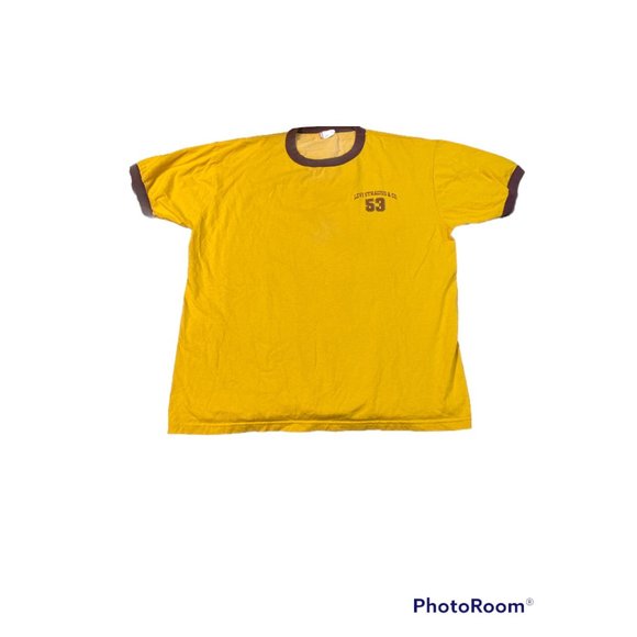Levi's Other - 🌟2/$12🌟 Y2K Levi Yellow Graphic Ringer Tee